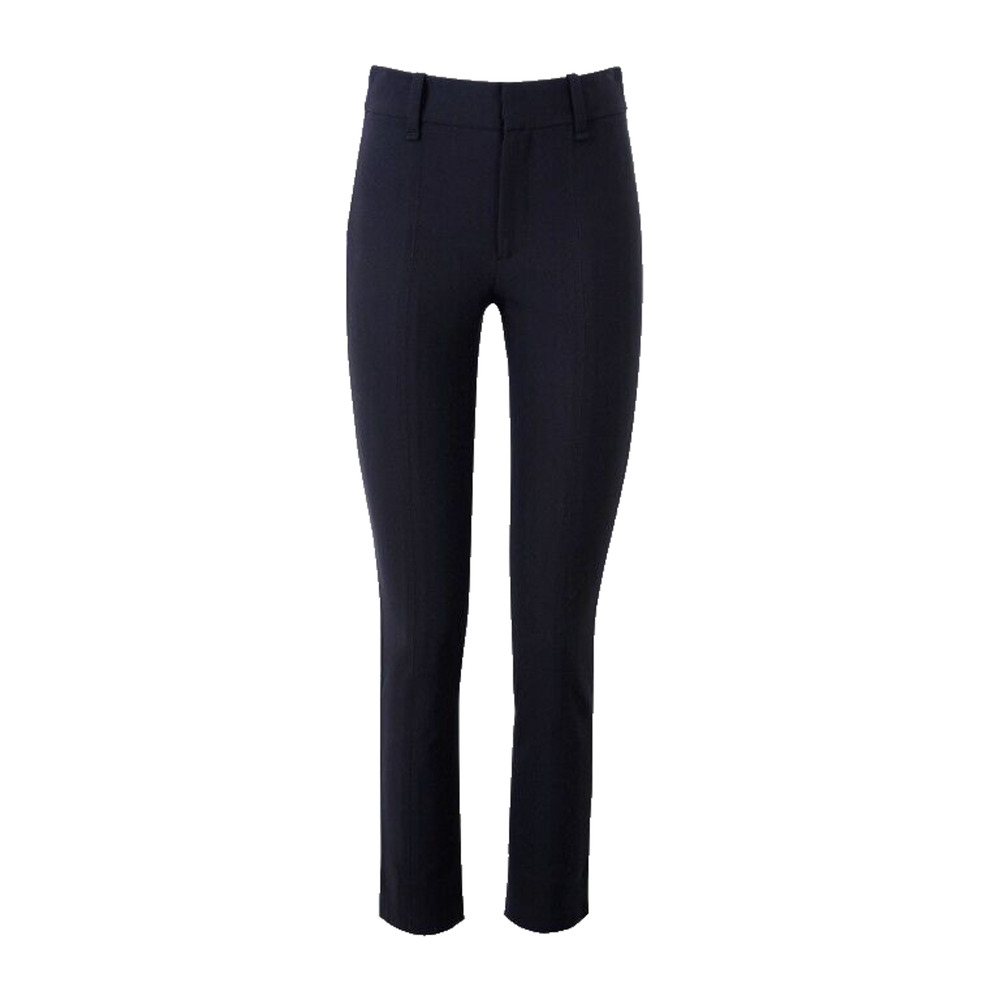Vince Cigarette Pants Women's 2 Coastal Blue Stretch High-Rise Cropped NWT $325